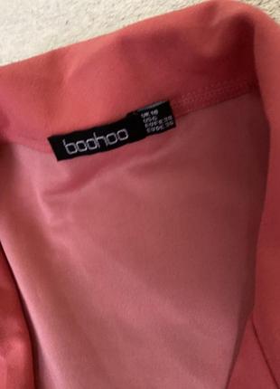 Рожева сукня довга на гудзики від boohoo3 фото