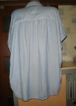 Комфортная жатая рубашка в стиле бохо, размер 14-м-486 фото