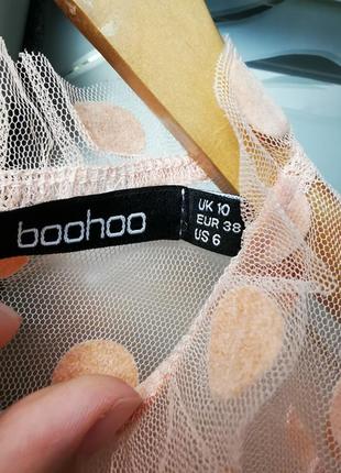 Нарядная прозрачная блуза boohoo s/m/l7 фото