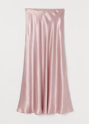 Юбка миди сатиновая h&m