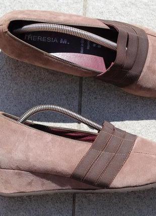 Удобные замшевые туфли theresia m 41-423 фото