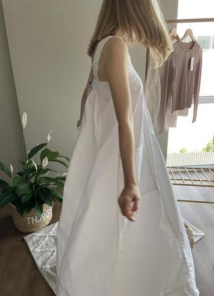 Білий сарафан сукня зара zara1 фото