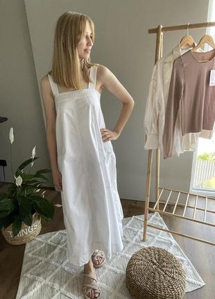 Білий сарафан сукня зара zara2 фото