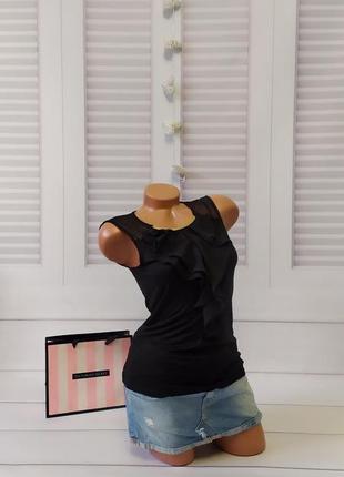 Майка, футболка, топ, блуза черная, s