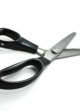 Ножиці для рукоділля фігурні трикутні 3 мм ножиці зигзаг1 фото