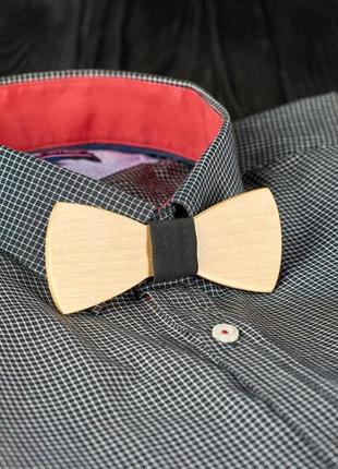 Краватка метелик класик з клена на шию під сорочки чоловічі5 фото