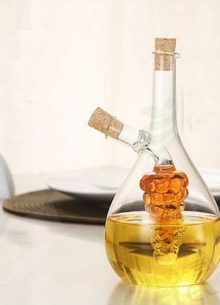 Соусник з подвійними стінками виноград з високим рівним тонким горлом 22см