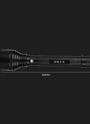 Ліхтар ручний lesko t26 світлооліодний на акумуляторі 8000 mah 20 вт похідний для кемпінгу4 фото