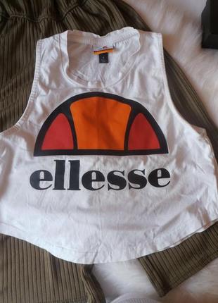 Білий кроп топ ellesse