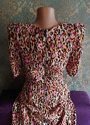 Красивое женское платье леопардовый рисунок р.s5 фото