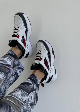 Кросівки жіночі nike m2k tekno "black / white / red"/кросівки жіночі найк6 фото