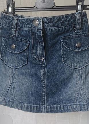 Фирменная джинсовая юбка denim