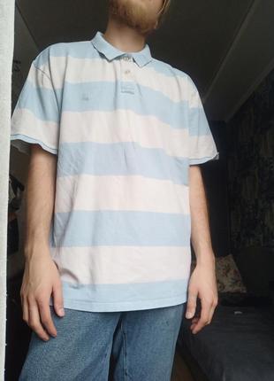 Футболка поло в смужку