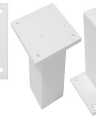 Меблеві ніжки білі матові, н-120мм