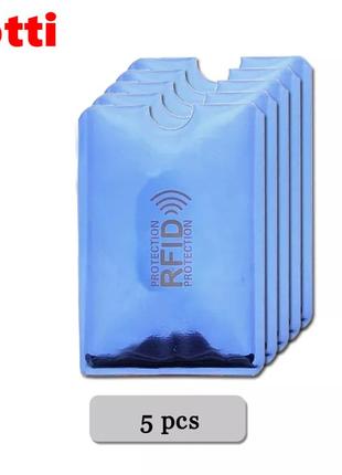 Візитниця 5 штук rfid. чохол для кредитних банківських карток із захистом від сканування yotti cf43b1 фото