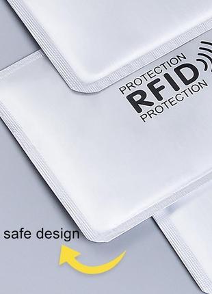 Визитница 5 штук rfid. чехол для кредитных банковских карт с защитой от сканирования yotti cf43b5 фото