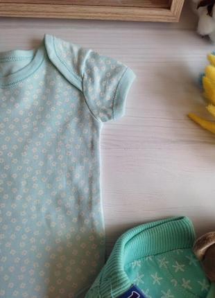 Новий набір (боді майка, шорти , боді короткий рукав) lupilu+подарунок8 фото