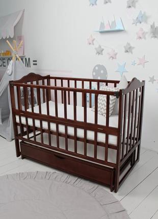 Кротати дитячий baby comfort лд3 горіх з ящиком