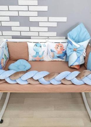 Комплект постельного белья baby comfort babybee дино4 фото