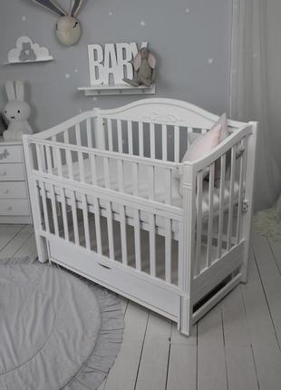 Кровать детская baby comfort лд5 белая с ящиком2 фото