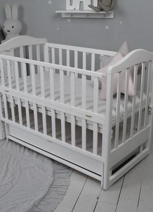 Ліжко дитяче baby comfort лд4 біла з ящиком