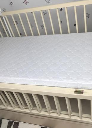 Матрас детский ортопедический baby comfort соня №8 (120*60*8 см) белый стеганый1 фото