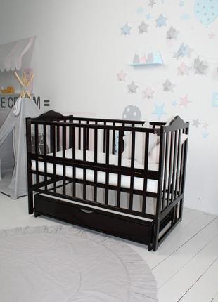 Кровать детская baby comfort лд3 венге с ящиком4 фото