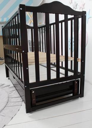 Кровать детская baby comfort лд3 венге с ящиком6 фото