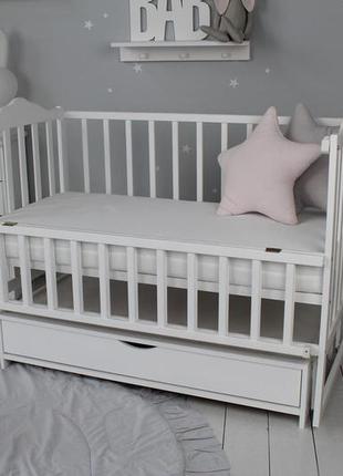 Кровать детская baby comfort лд3 с ящиком белая