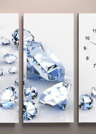 Годинник настінний діаманти