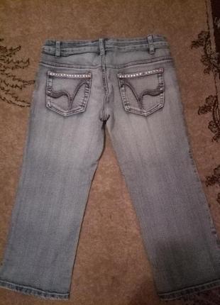 Стрейчевые джинсовые бриджи/капри3 фото