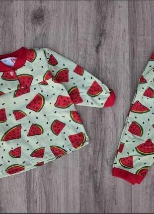 Піжама утеплена для дівчат, піжама бавовна  для дівчаток