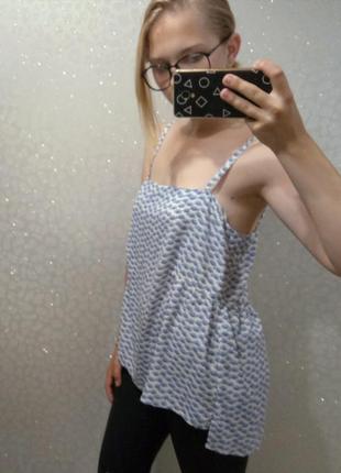 Блуза с принтом из натуральной ткани rue du faubourg3 фото