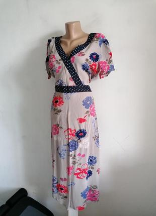 🌺вінтажна сукня 🌺плаття в стилі ретро 50-ті 🌺плаття міді в квітковий принт