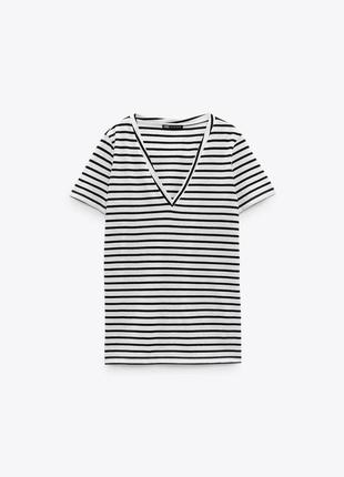 Нова футболка zara у смужку4 фото