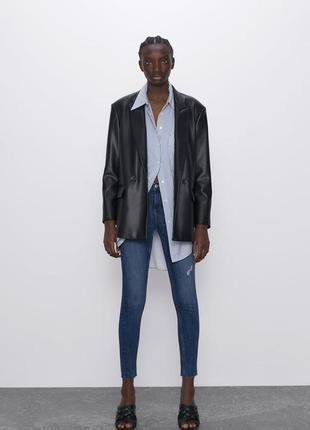 Xs-s/34/02 фірмові сині джинси скінні із середньою посадкою zara зара оригінал підліткові