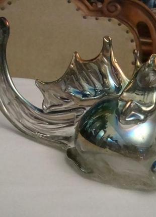 Статуетка золота рибка перламутр скло срср