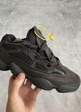 Жіночі кросівки adidas yeezy boost 500 utility black #адідас