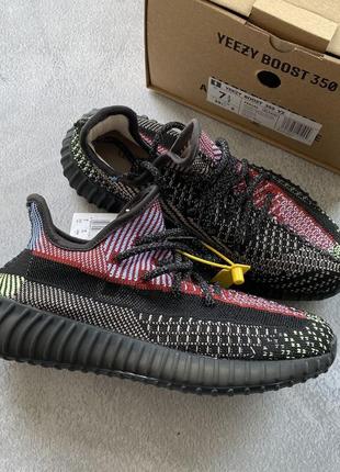 Жіночі кросівки adidas yeezy boost 350 v2 yecheil reflective #адідас5 фото