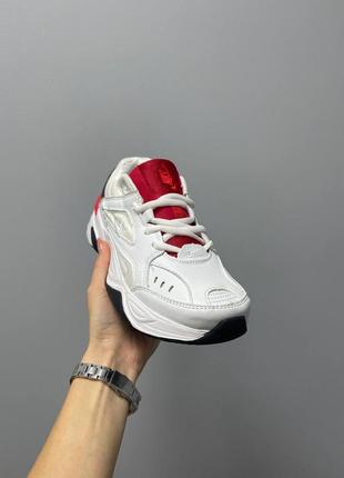 Кросівки жіночі nike m2k tekno 'white red'/кросівки жіночі найк2 фото