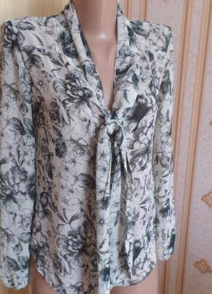 Стильна красива блуза в ретро стилі модний принт