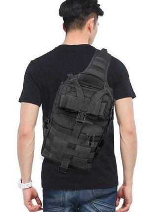 Сумка-рюкзак тактическая военная a92 800d, олива9 фото