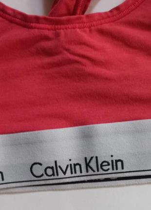 Топ спортивный коттоновый бюст лиф calvin klein xs s 70a 70b 70c 75a3 фото