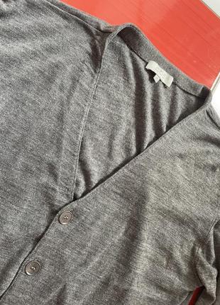 Шикарный легкий шерстяной кардиган свитер кофта cos/100%шерсть мериноса6 фото