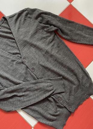 Шикарный легкий шерстяной кардиган свитер кофта cos/100%шерсть мериноса5 фото