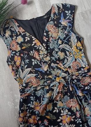 Красива сукня в квітковий принт 100% натуральний шовк2 фото