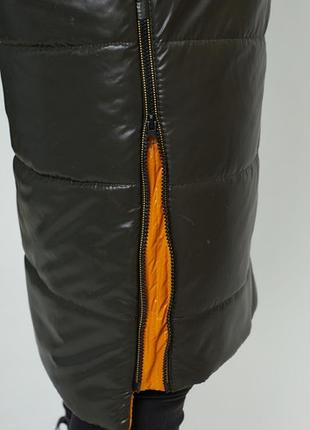 Куртка зимняя длинная, пальто стёганое, пуховик с капюшоном6 фото