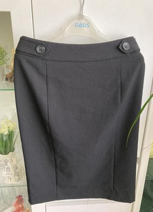 Papaya 8 s/m новая чёрная строгая деловая юбка миди юбка карандаш1 фото