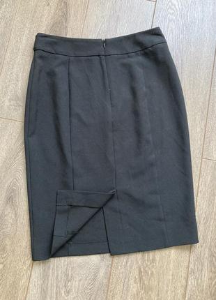 Papaya 8 s/m новая чёрная строгая деловая юбка миди юбка карандаш3 фото