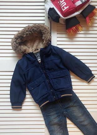 Куртка демисезонная  темно стняя на мальчика 2-3года george